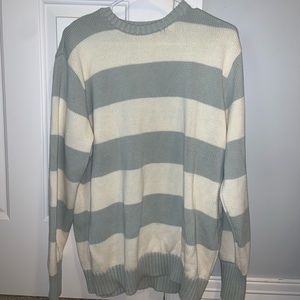 NWT teal/white brianna sweater